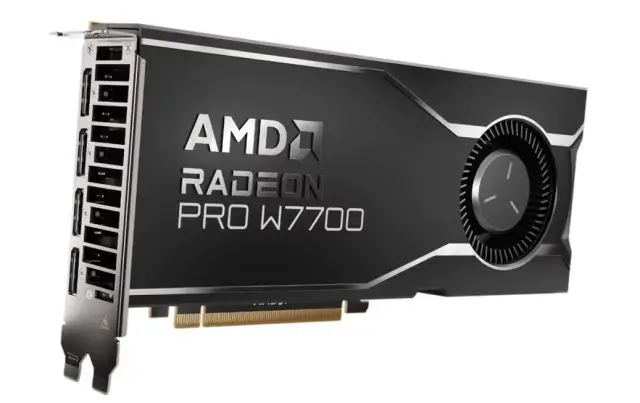 AMD Introduces New Radeon PRO W7700 Workstation Class GPU Going For