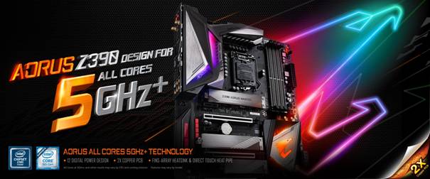 The Intel Core i9 9900K with Gigabyte Z390 AORUS Master - The Tech