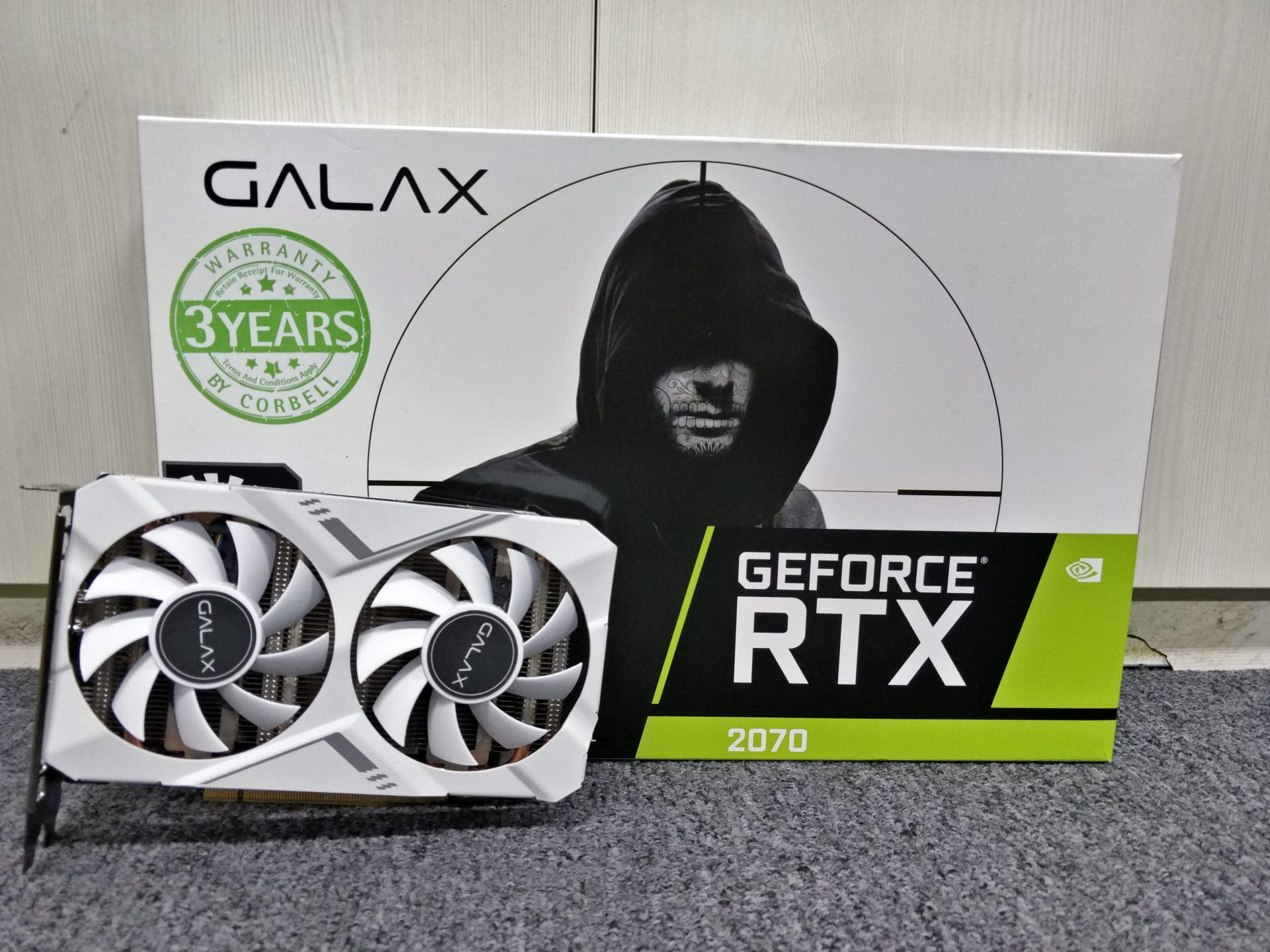 GALAX GeForce RTX 2070 White Mini 1Click OC Graphics Card Review The