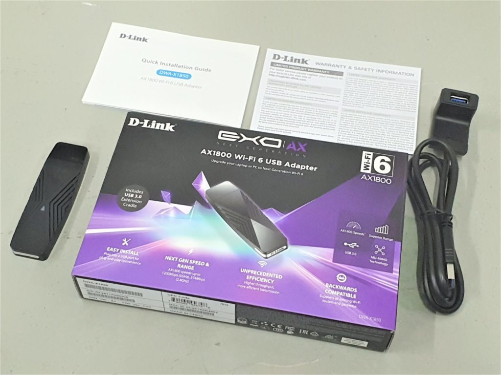 DWA-X1850 AX1800 Wi-Fi 6 USB Adapter