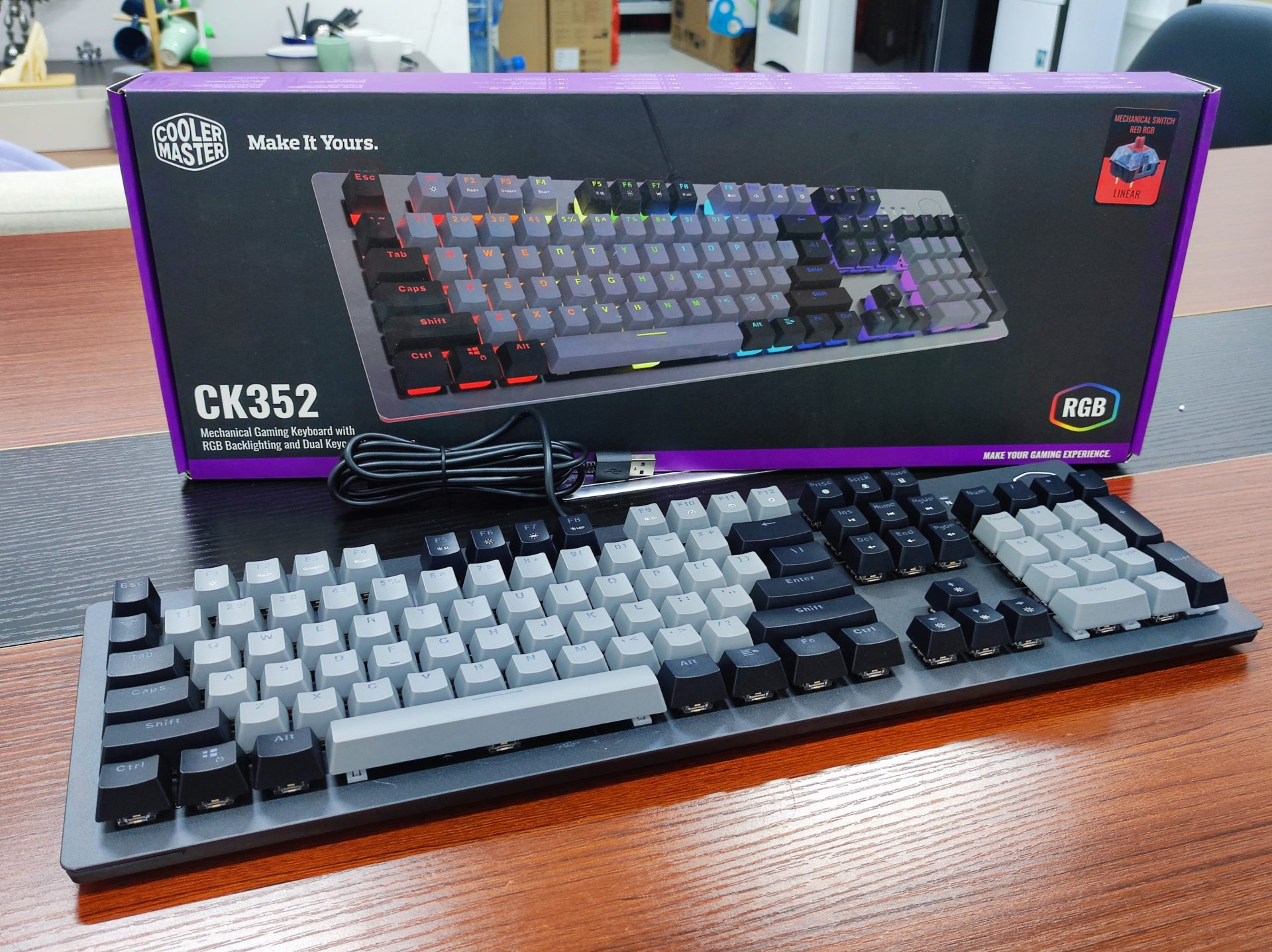 Cooler Master CK352 RGB Gaming Mechanical Keyboard Review - The Tech ...