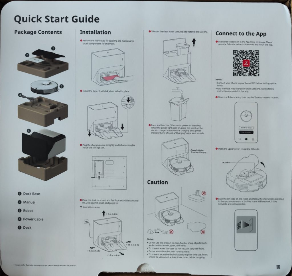 roborock s7 dock dimensions