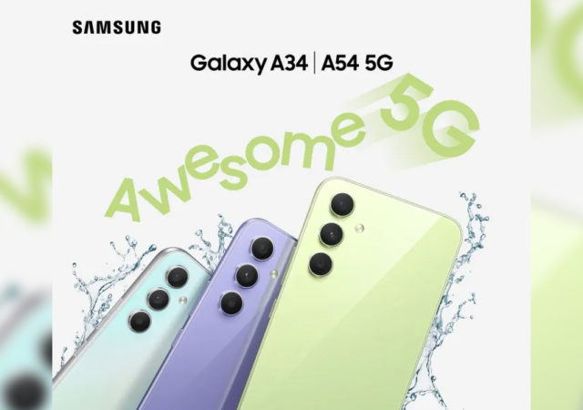 Samsung Galaxy A34 5G and Galaxy A54 5G KV