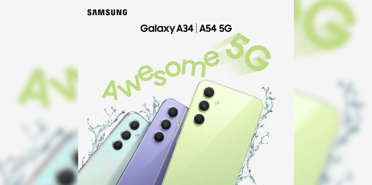 Samsung Galaxy A34 5G and Galaxy A54 5G KV