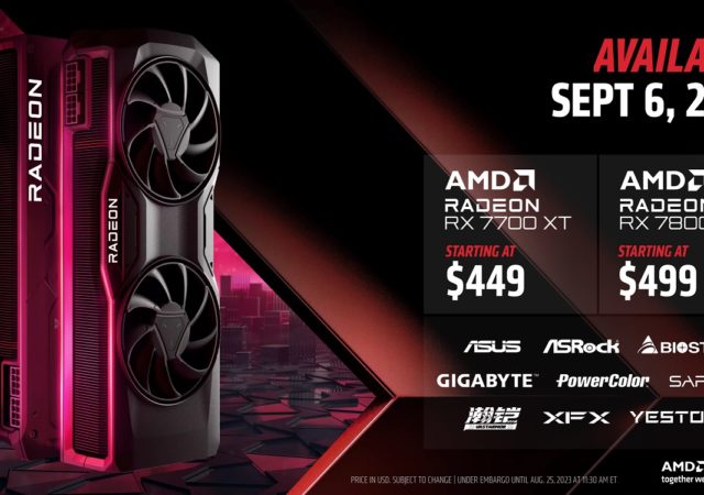 AMD Radeon RX 7800 XT and Radeon RX 7700 XT Price