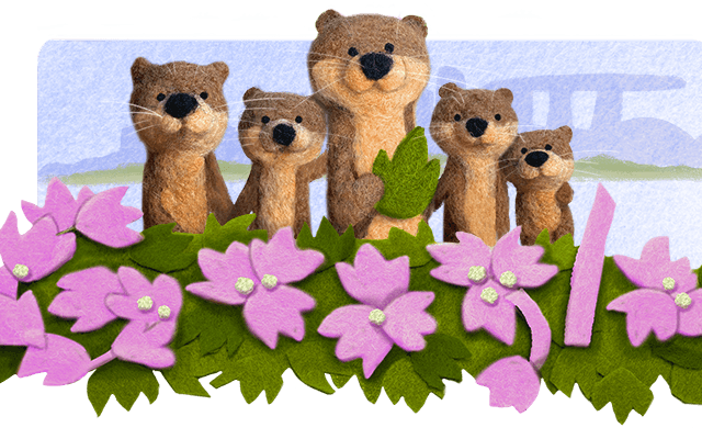 Google Bishan Otter Family