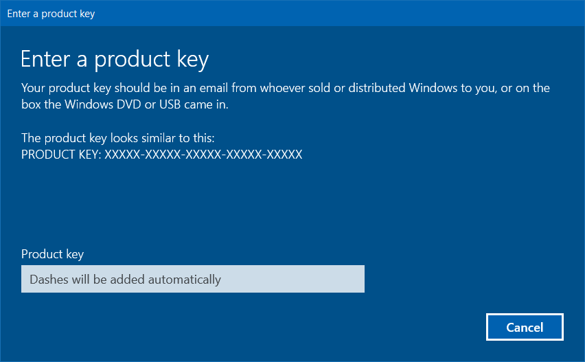 Windows Activation