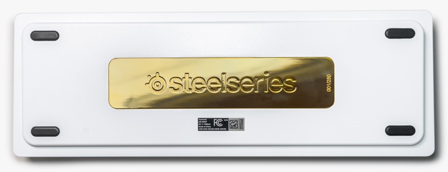 SteelSeries Apex Pro Mini Limited Edition White x Gold 1