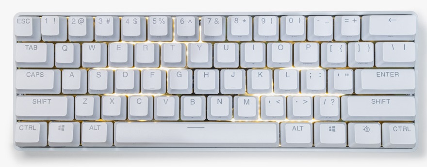 SteelSeries Apex Pro Mini Limited Edition White x Gold 3
