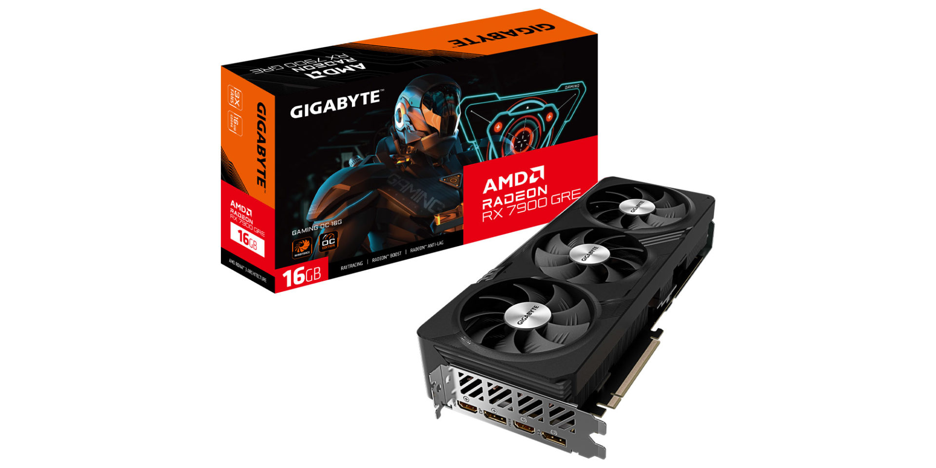GIGABYTE now has its Radeon RX 7900 GRE offering under the GIGABYTE now has its Radeon RX 7900 GRE offering under the