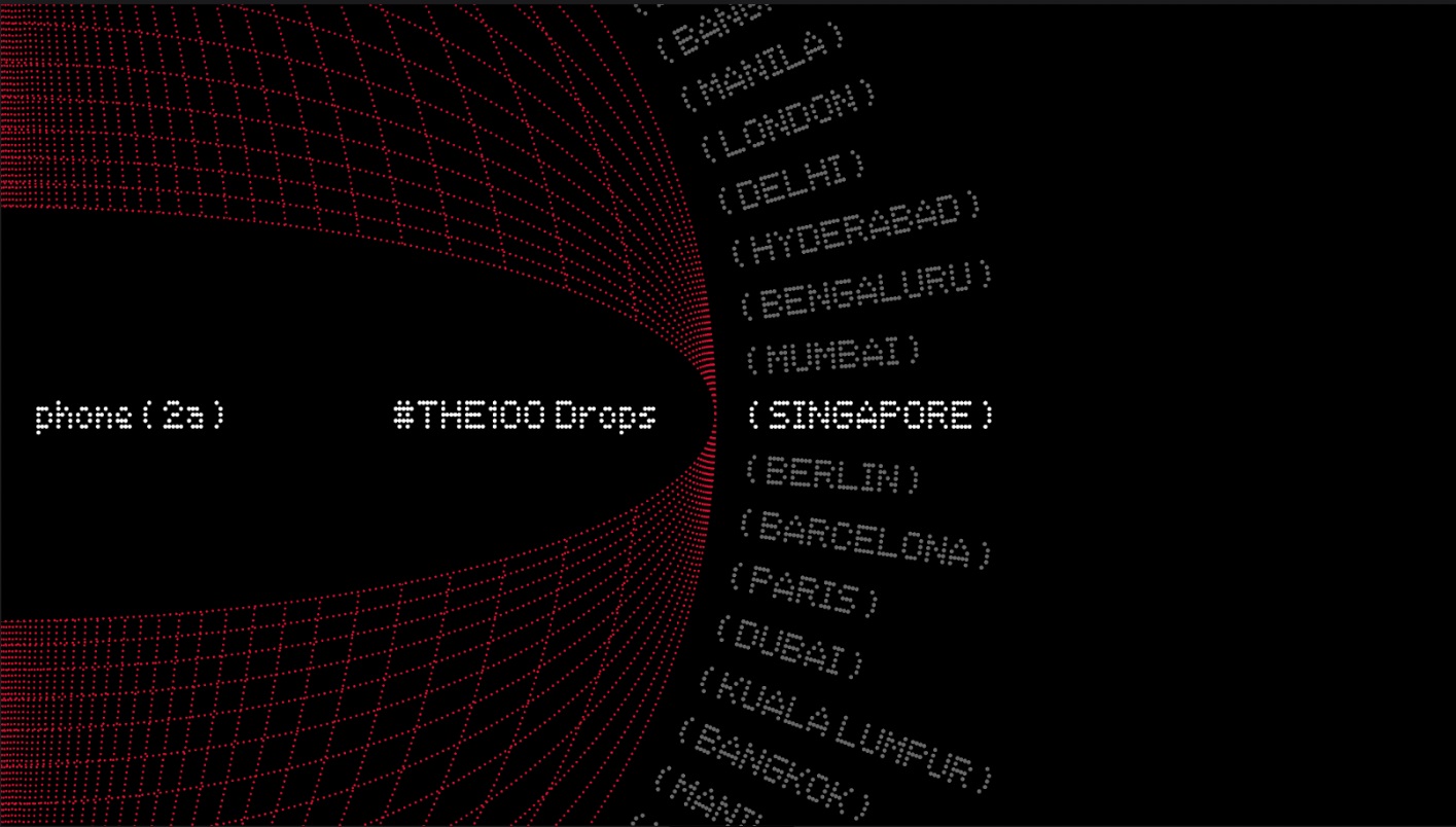 Nothing Phone 2(a) Singapore 100 Drop