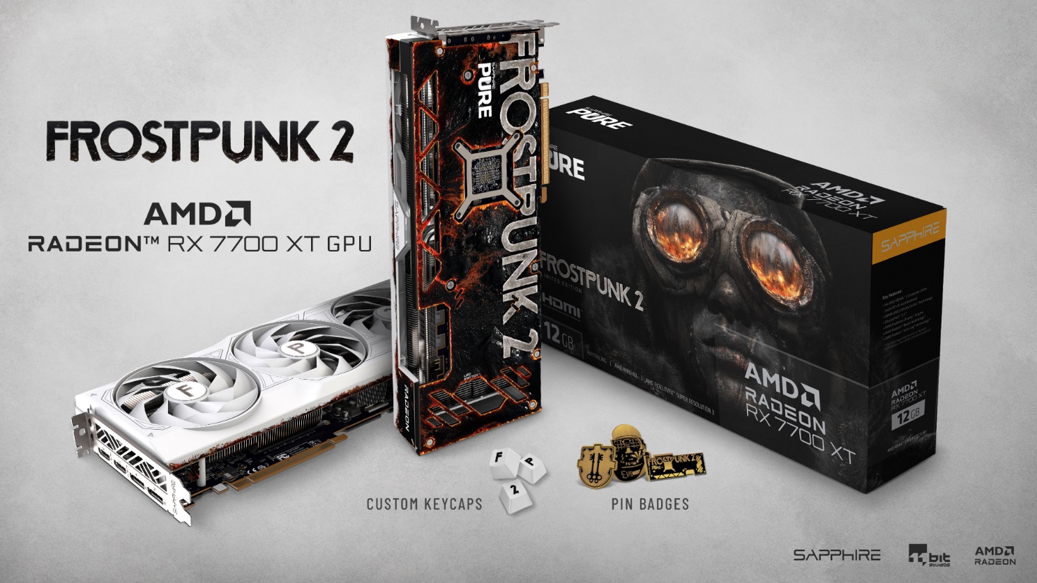 SAPPHIRE PURE Radeon RX 7700 XT Frostpunk 2 Edition 1