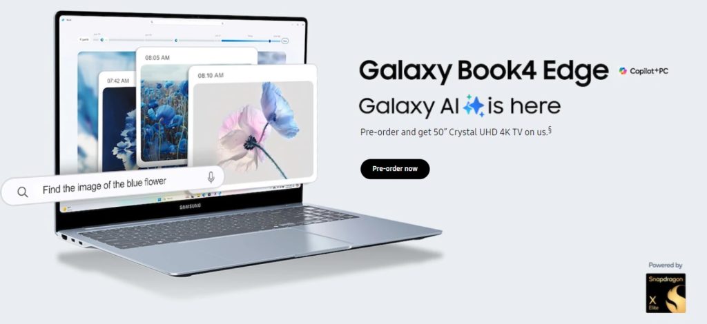 Samsung Galaxy Book4 Edge Copilot+ PC