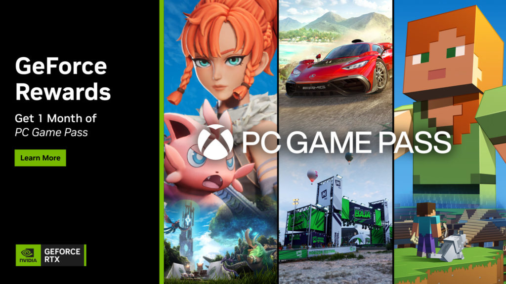 NVIDIA GeForce Rewards Xbox PC Game Pass