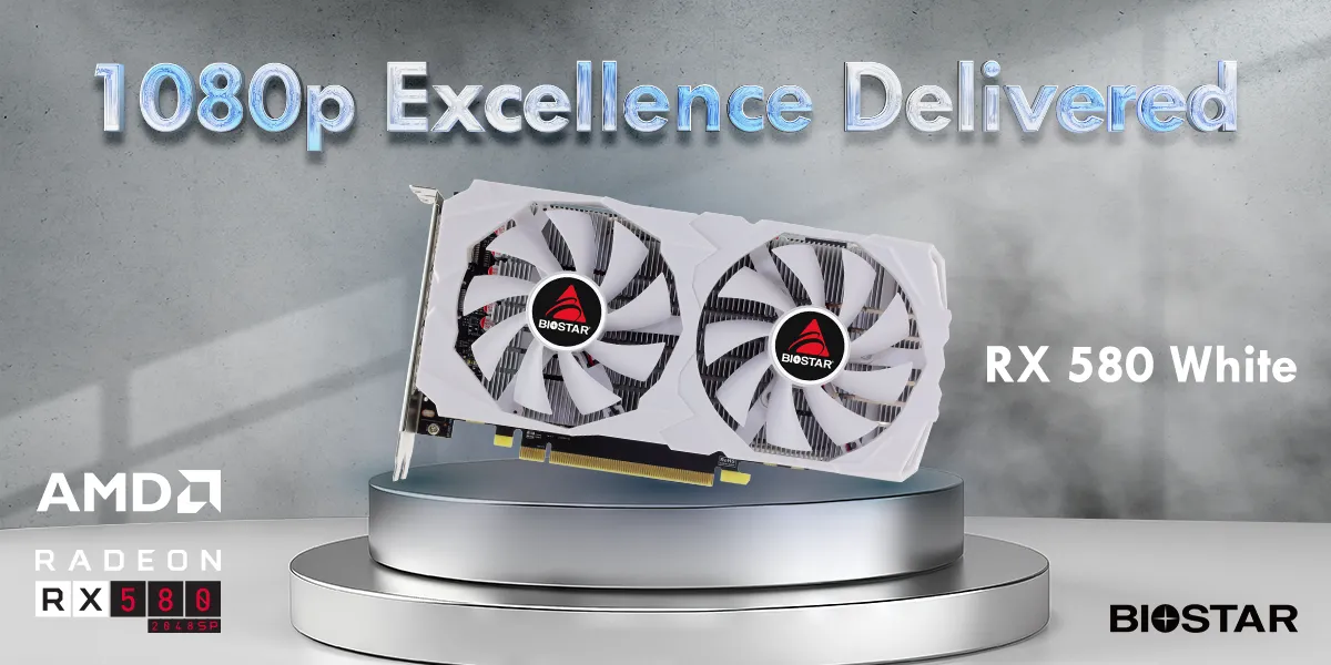 BIOSTAR Radeon RX 580 White