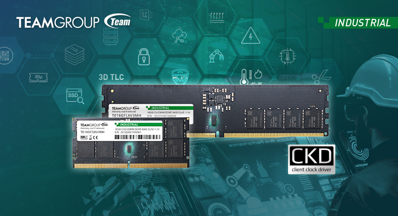 TEAMGROUP DDR5-6400 CUDIMM CSODIMM Industrial Grade 1