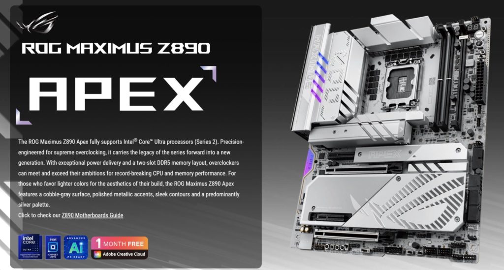 ROG MAXIMUS Z890 APEX