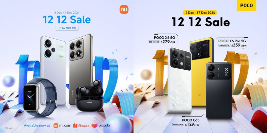 Xiaomi Singapore 12.12 Sales