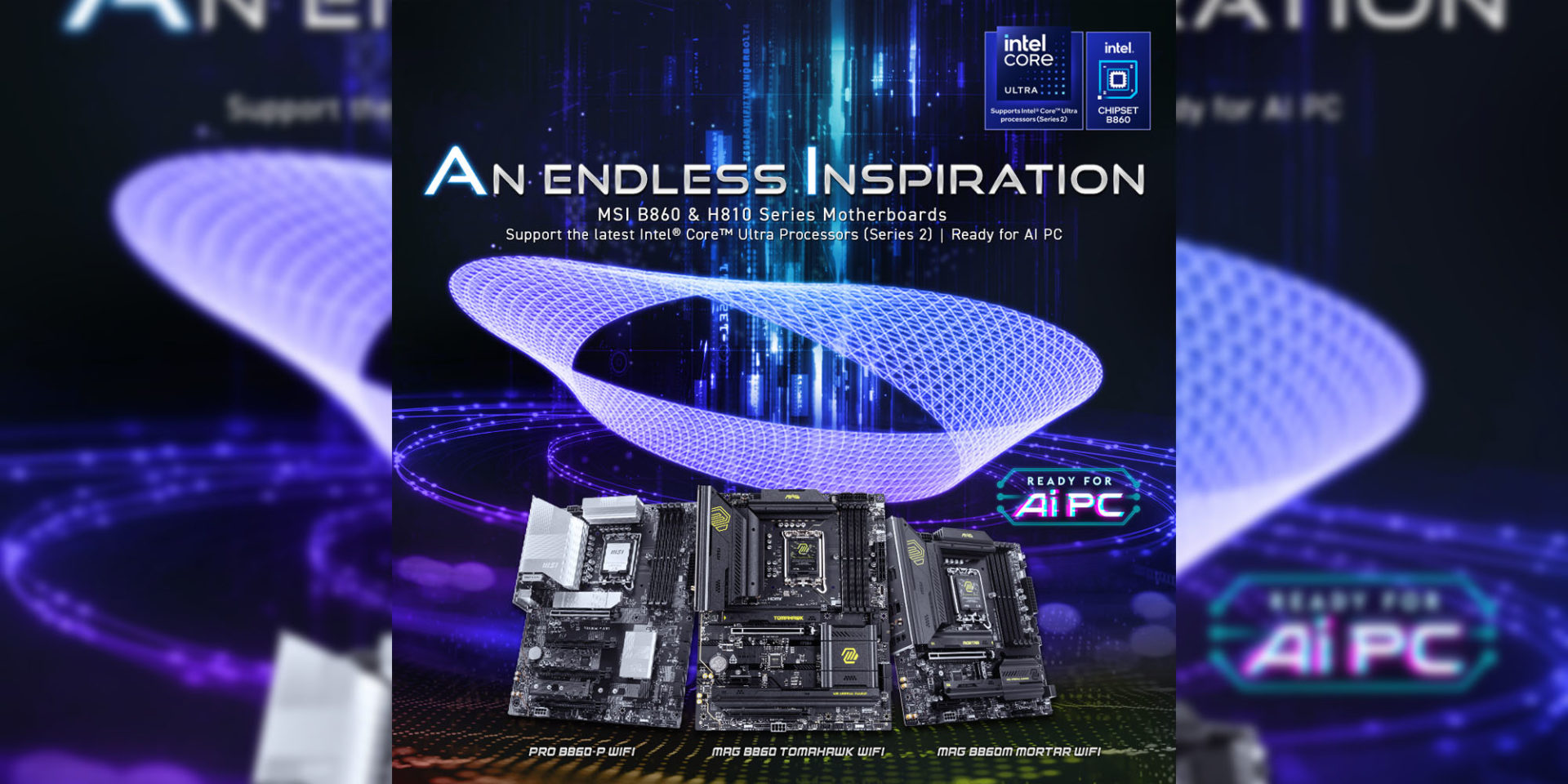 MSI Intel B860 H810 Motherboards