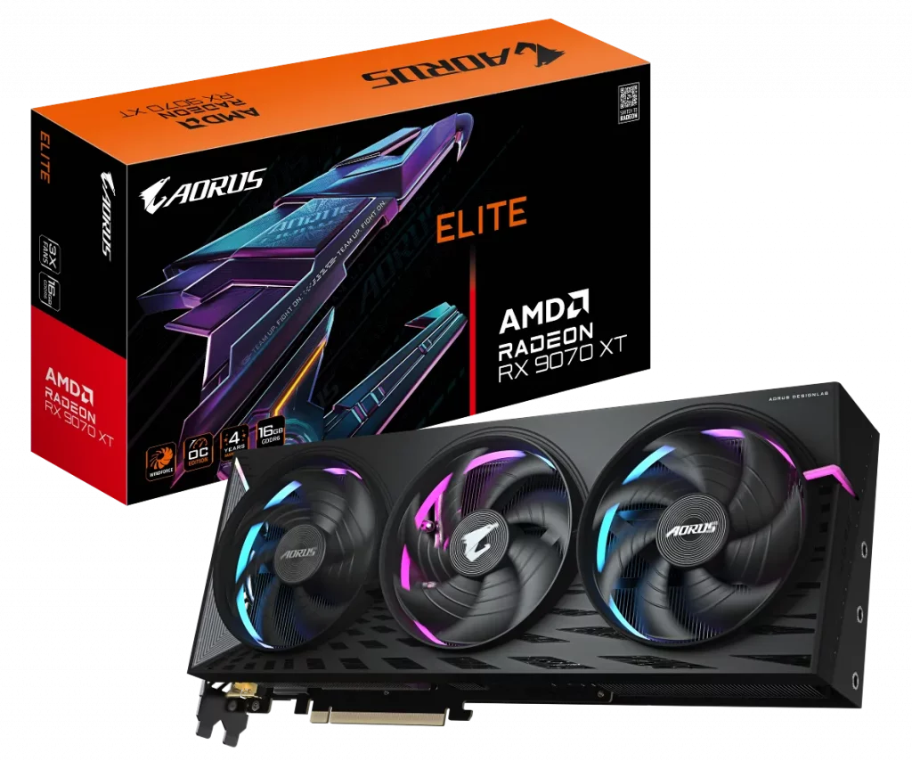 AORUS Radeon RX 9070 XT ELITE
