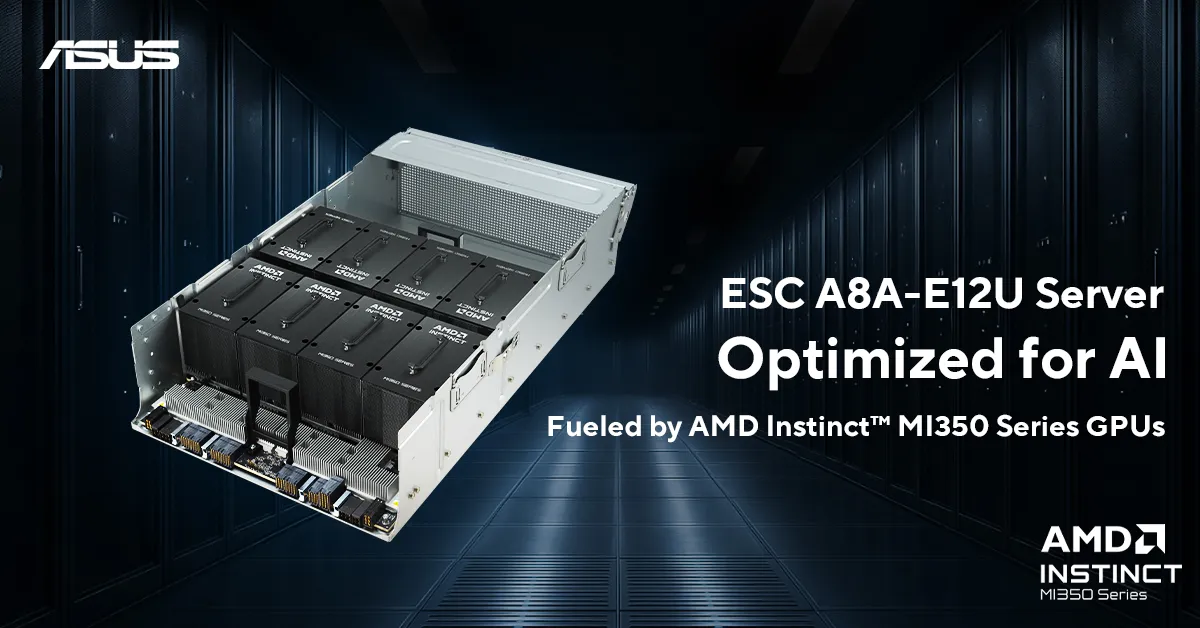 ASUS ESC A8A-E12U AMD Instinct MI350 Series