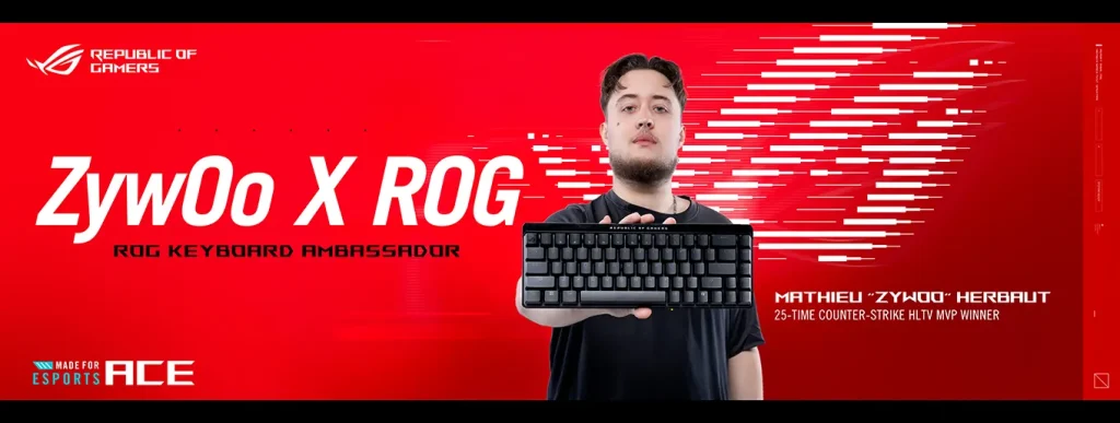 ASUS ROG x Zywoo Partnership