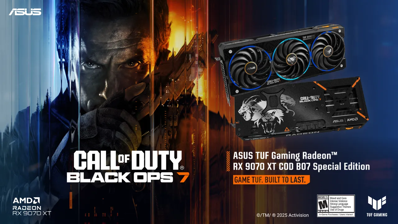 ASUS TUF Radeon RX 9070 XT CoD BO7 Edition Featured
